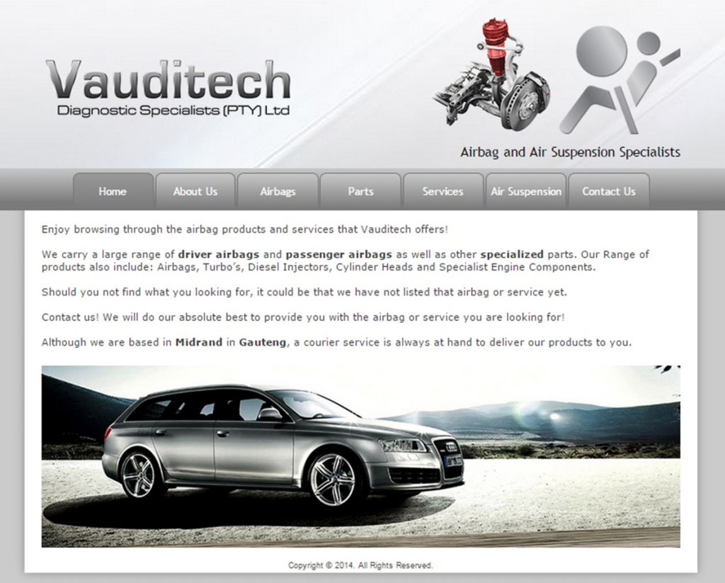 website design for vauditech