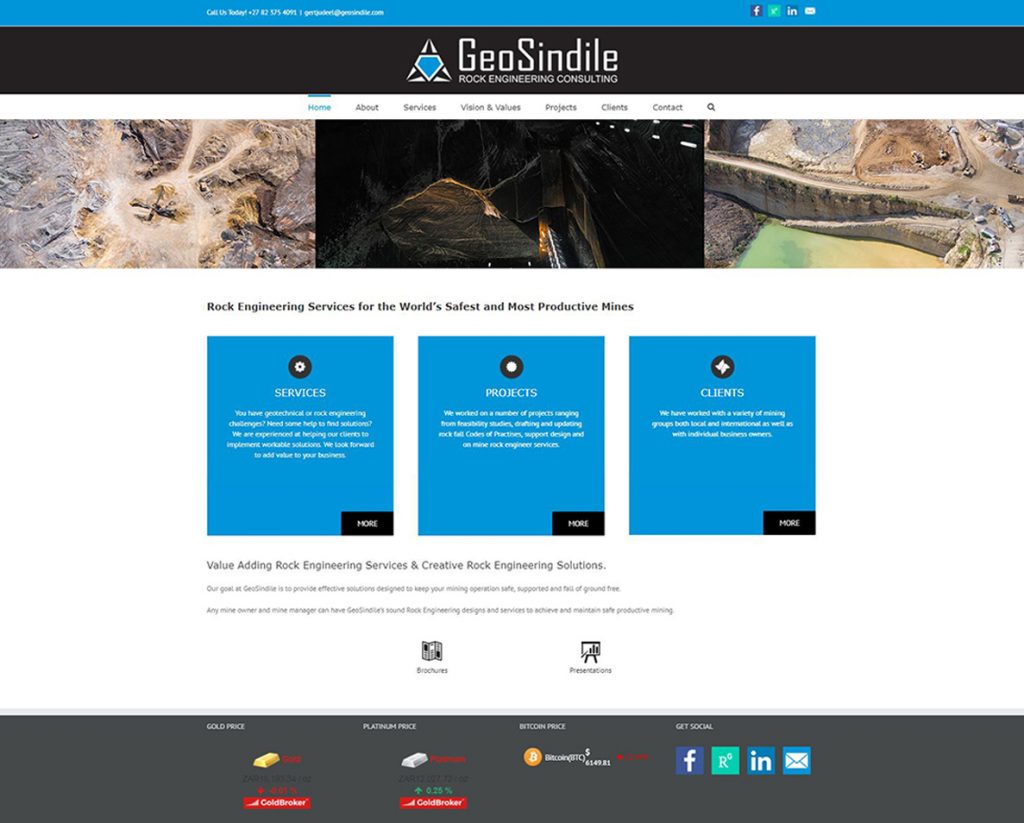 website design for geosindile